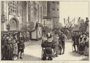 La célébration de Luther en Allemagne, scène devant la Schloss-Kirche, à Wittenberg, le mercredi 31 octobre
