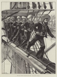 La revue navale, manœuvre des Verges, La Reine arrive!
