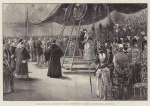 Le prince et la princesse de Galles ouvrant l