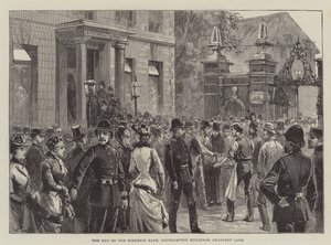 La ruée sur la Birkbeck Bank, Southampton Buildings, Chancery Lane - William Heysham Overend