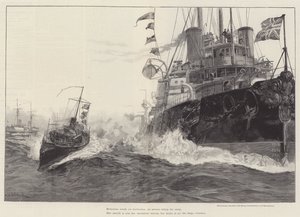 Le Sanspareil, navire amiral de Sir Michael Culme-Seymour, en Méditerranée - William Heysham Overend