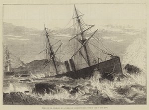 Naufrage du vapeur St Lawrence sur le récif Paternoster, à l
