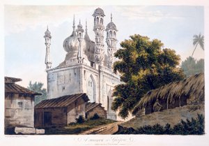 Une mosquée à Gazipoor, 1787 - William Hodges