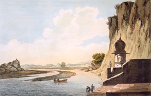 Vue du Gaut à Etawa, sur les rives de la rivière Jumna - William Hodges