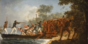 Débarquement à Erramanga (Eromanga), l