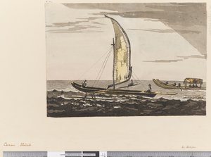 Page 15a Pirogues, Otaheite - William Hodges