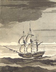 La Résolution dans un courant de glace de mer - William Hodges