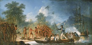 Le débarquement à Tanna (Tana), l