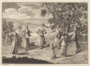 Une danse indigène - William Hogarth