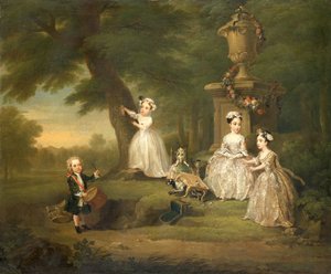 Une fête de thé pour enfants - William Hogarth