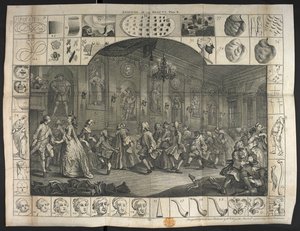 Un grand nombre de personnes dansant - William Hogarth