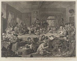 Un banquet électoral - William Hogarth