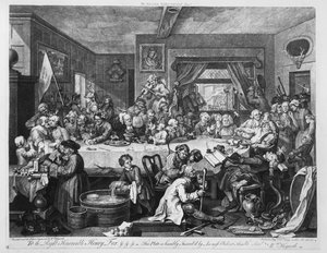 Un divertissement électoral, 1755 - William Hogarth