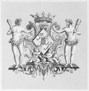 Armoiries de la duchesse de Kendal - William Hogarth