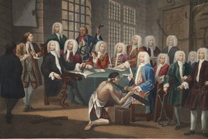 Bambridge en procès pour meurtre par un comité de la Chambre des communes, illustration de 