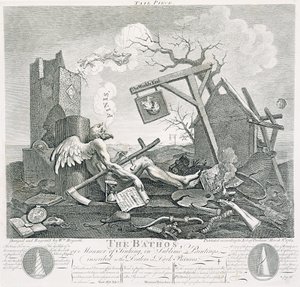 Bathos, Manière de Couler, dans des Peintures Sublimes, dédié aux Marchands de Tableaux Sombres, 1764 - William Hogarth