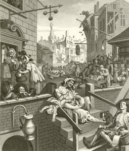 Beer Street et Gin Lane - William Hogarth