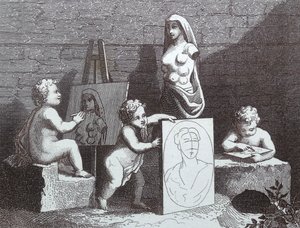 Garçons espionnant la nature - William Hogarth