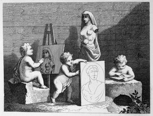 Garçons espionnant la nature - William Hogarth