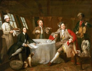 Capitaine George Graham (1715-1747), dans la cabine de son navire 