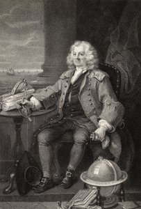 Capitaine Thomas Coram, gravé par Benjamin Holl, extrait de 