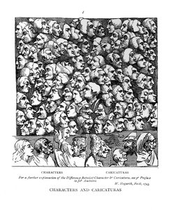 Personnages et Caricatures, 1743 - William Hogarth
