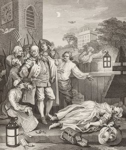 Cruauté en perfection. De: Les quatre étapes de la cruauté. 1751 - William Hogarth