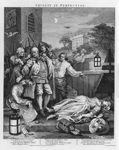 Cruauté en perfection, des Quatre étapes de la cruauté - William Hogarth
