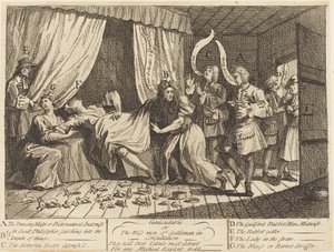 Cunicularii, ou Les sages de Godliman en consultation - William Hogarth
