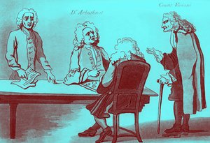 Dr Arbuthnot et le comte Viviani au café de Button