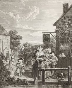 Soir. De: Les Quatre Moments de la Journée. 1738 - William Hogarth