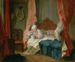 Francis Matthew Schutz dans son lit, vers 1755-60