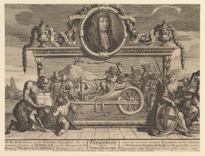 Frontispice et son explication : Douze grandes illustrations pour Samuel Butler - William Hogarth