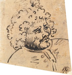 Grotesker Männerkopf