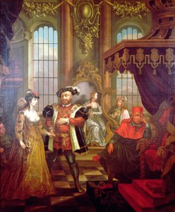 Henri VIII (1491-1547) présentant Anne Boleyn à la cour - William Hogarth