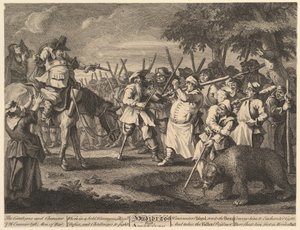 Première aventure de Hudibras Douze grandes illustrations pour Hudibras de Samuel Butler..., février 1725-26 - William Hogarth