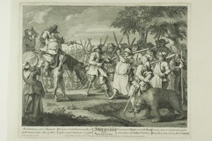 La première aventure de Hudibras, troisième planche de Hudibras - William Hogarth