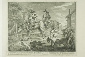 Hudibras Sallying Forth, plaque deux de Hudibras - William Hogarth