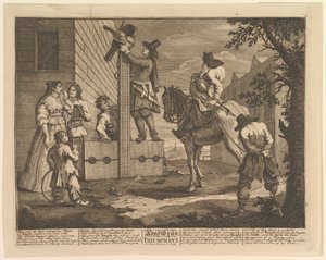 Hudibras Triomphant Douze Grandes Illustrations pour Hudibras de Samuel Butler, Planche 4 - William Hogarth
