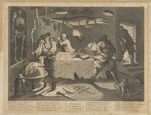 Hudibras bat Sidrophel et son homme Whacum - William Hogarth