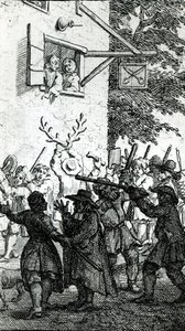 Tumulte contre un tailleur - William Hogarth