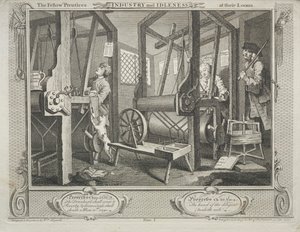 Industrie et Oisiveté : Les Apprentis Compagnons à leurs Métiers - William Hogarth