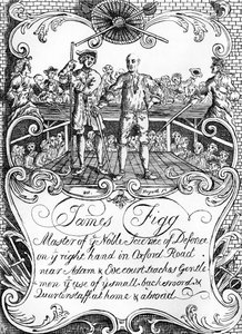 James Figg - publicité par William Hogarth, vers 1729/30 - William Hogarth