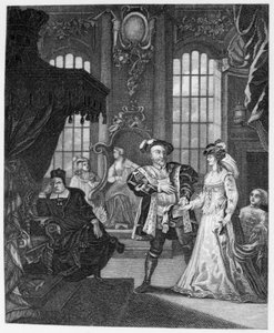 Le roi Henri VIII et Anne Boleyn - William Hogarth