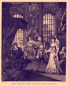 Le roi Henri VIII et Anne Boleyn par William Hogarth - William Hogarth