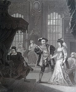 Le roi Henri VIII et Anna Bullen - William Hogarth