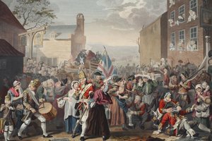La marche des gardes vers Finchley, illustration de 