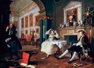 Mariage à la mode : 2. Le Tête-à-tête, 1743