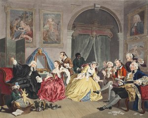 Mariage à la mode, planche IV, La Toilette, illustration de 