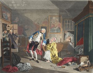 Mariage à la mode, Planche V, Le Bagnio, illustration de 